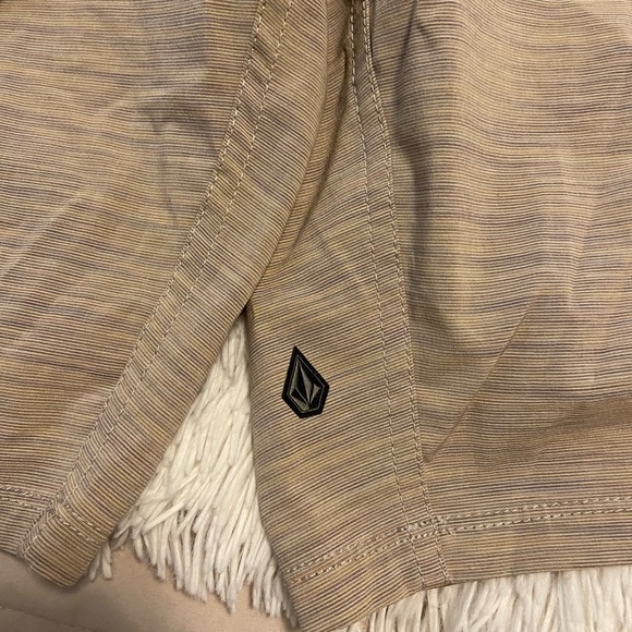 Tan Volcom shorts, size 34 - Picture 2 of 4